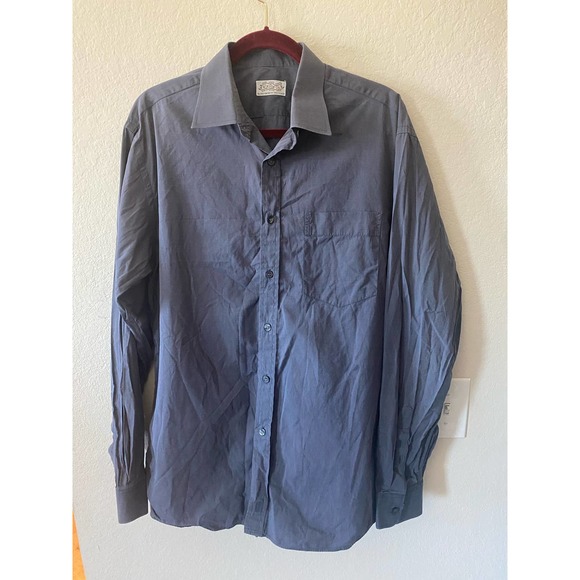 Winston Co. Gray/Blue Men's Dress Shirt Custom - Picture 1 of 4